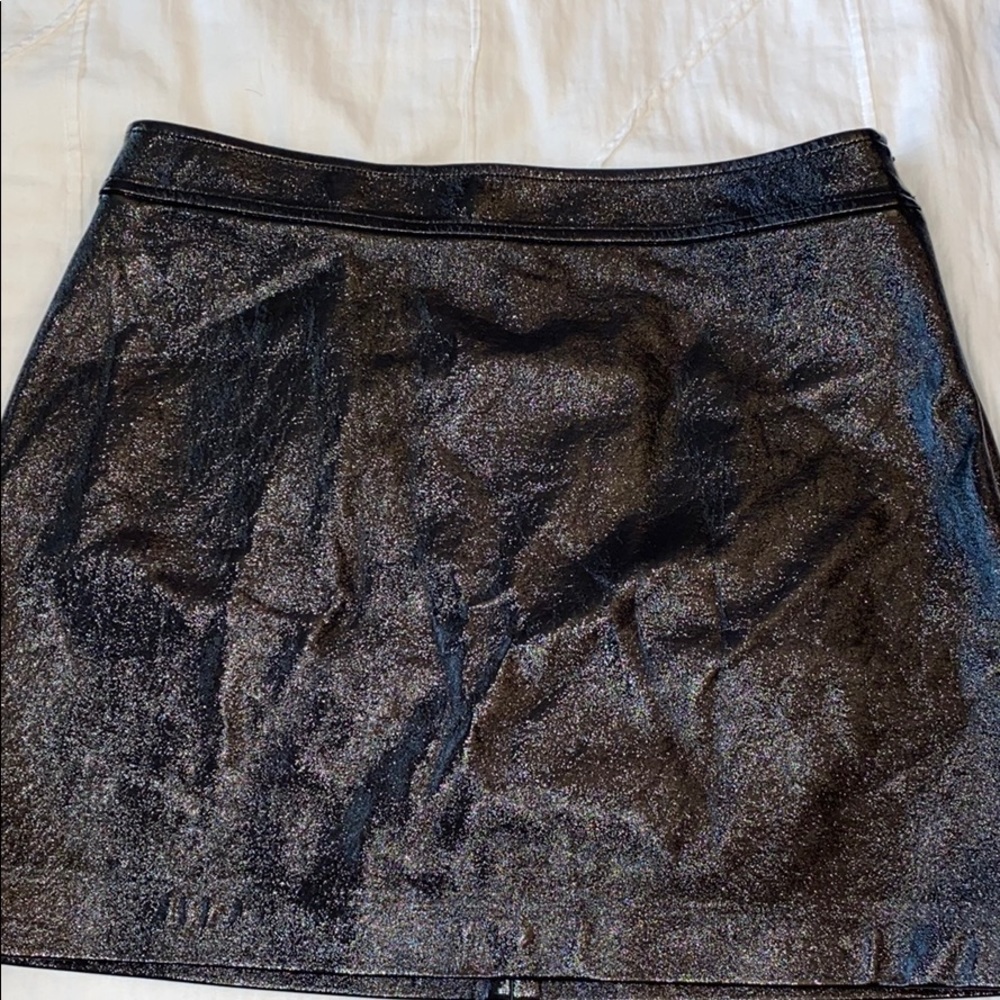 Black Faux Leather Skirt from Nordstrom